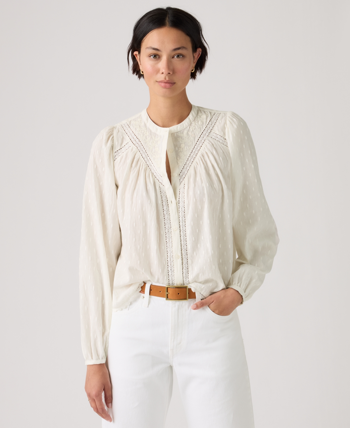 Levi's Juniors' Cleo Long-Sleeve Blouse