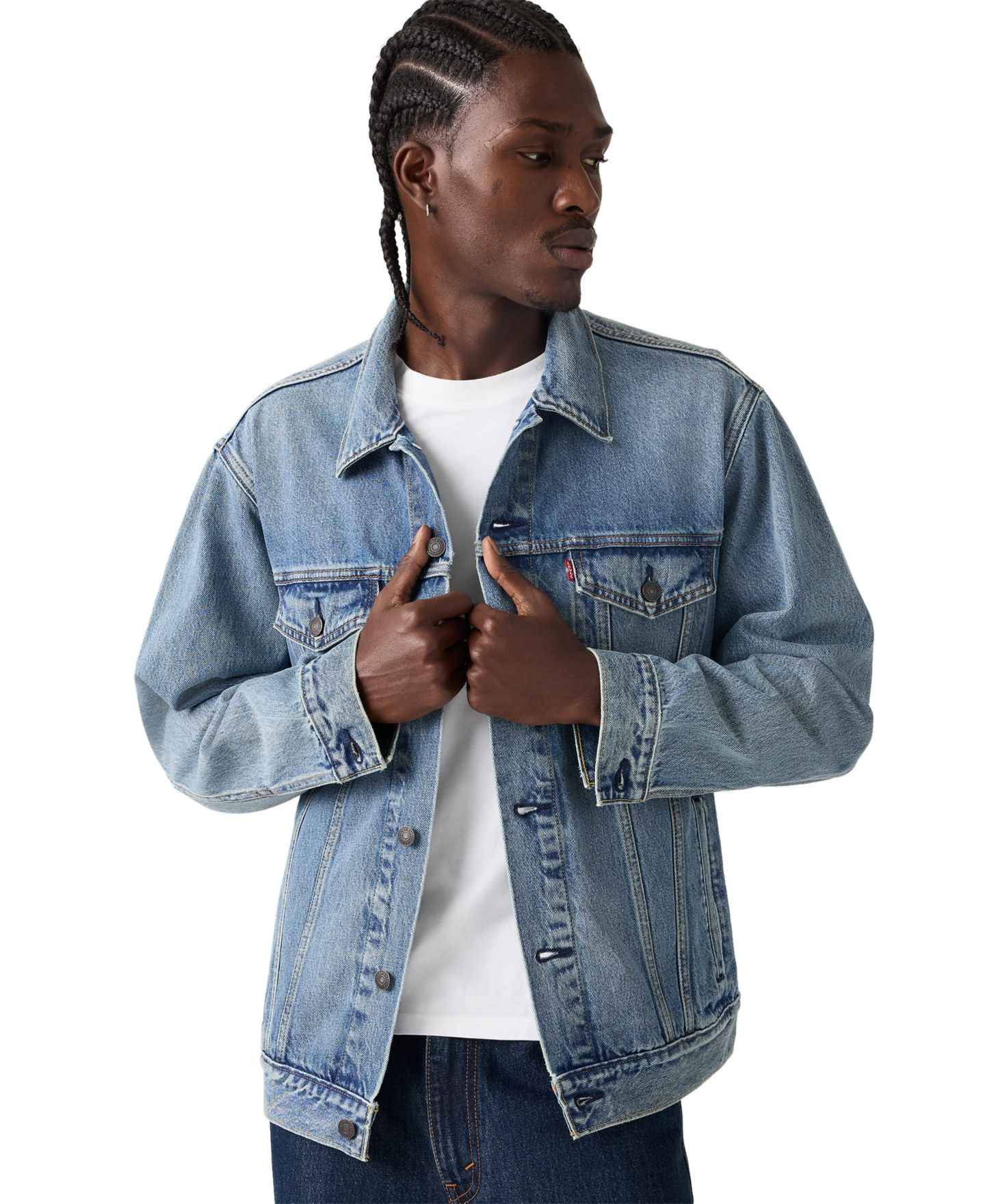 Мужская куртка Levi's Relaxed-Fit Trucker, цвет: Afternoon Streets — фото 2