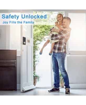 Keyless Smart Lock with Fingerprint, PIN, App & Key Access — Electronic Door Lock, Alexa Compatible, ANSI Certified, IP56 Waterproof