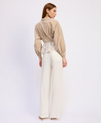 Women's Juliette Spread Collar Top