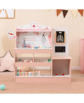 Wooden Doctor Playset with 24 Accessories and Storage