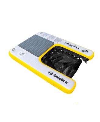 Inflatable Pup Plank Mini Dog Ramp Water Float Ladder Step, Multicolor