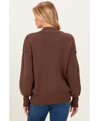 Maternity Wide Neck Drop Shoulder Sweater
