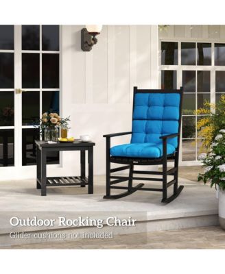 Wood Rocking Chair, Wooden Porch Rocker, Rustic