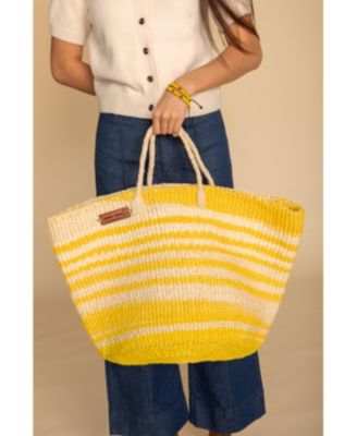 Warmth Handmade Sisal Beach Basket Tote Bag