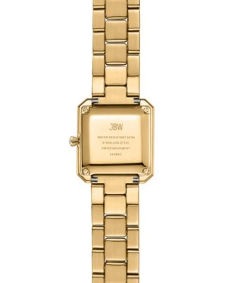 Women's Arc Crystal Diamond (0.06 ct. t.w.) Swiss Quartz Stainless Steel Watch, 23mm