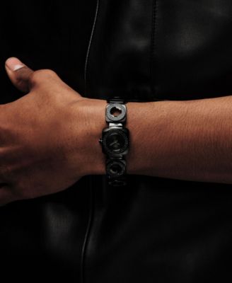 Women's Chasm Swiss Quartz Black Stainless Steel Watch, 22mm