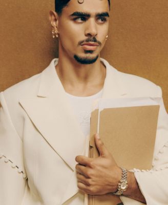 Men's Atmosphere Swiss Quartz Two-Tone 18k Gold-Plated Stainless Steel Watch, 30mm