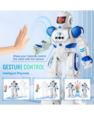 RC Robot Toy for Kids, Gesture Sensing Programmable Smart Robot, Interactive Walking Singing Dancing Gift for Ages 3–12