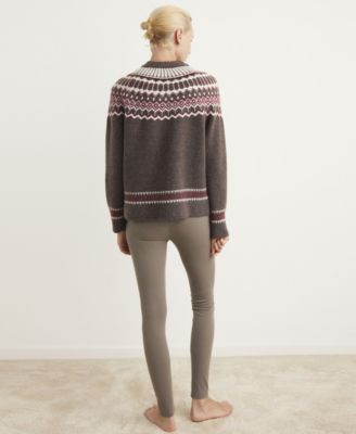 Women's Round Neck Jacquard Pajama