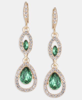 Multi-Stone Double Drop Earrings