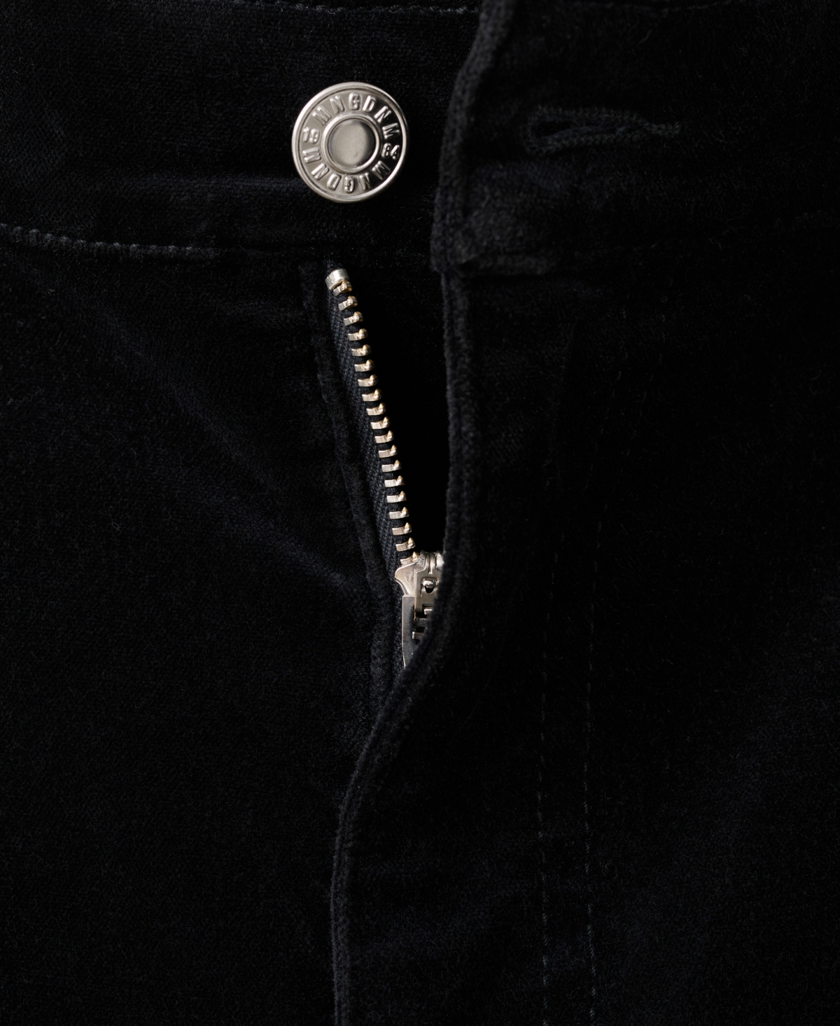 Mango Women's Wide-Leg Velvet Jeans