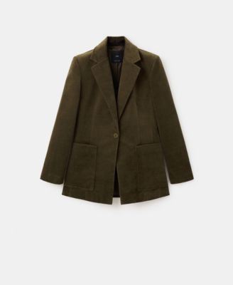 Women's Pockets Velveteen Jacket