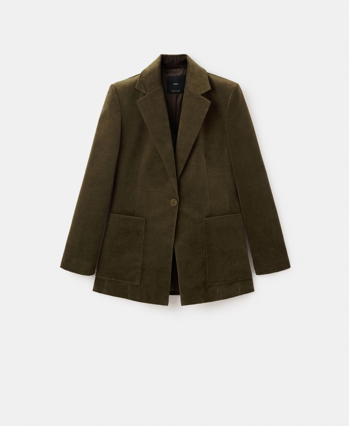 Mango Women's Pockets Velveteen Jacket