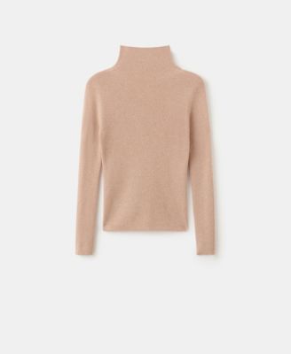 Women's Lurex Perkins-Neck Sweater