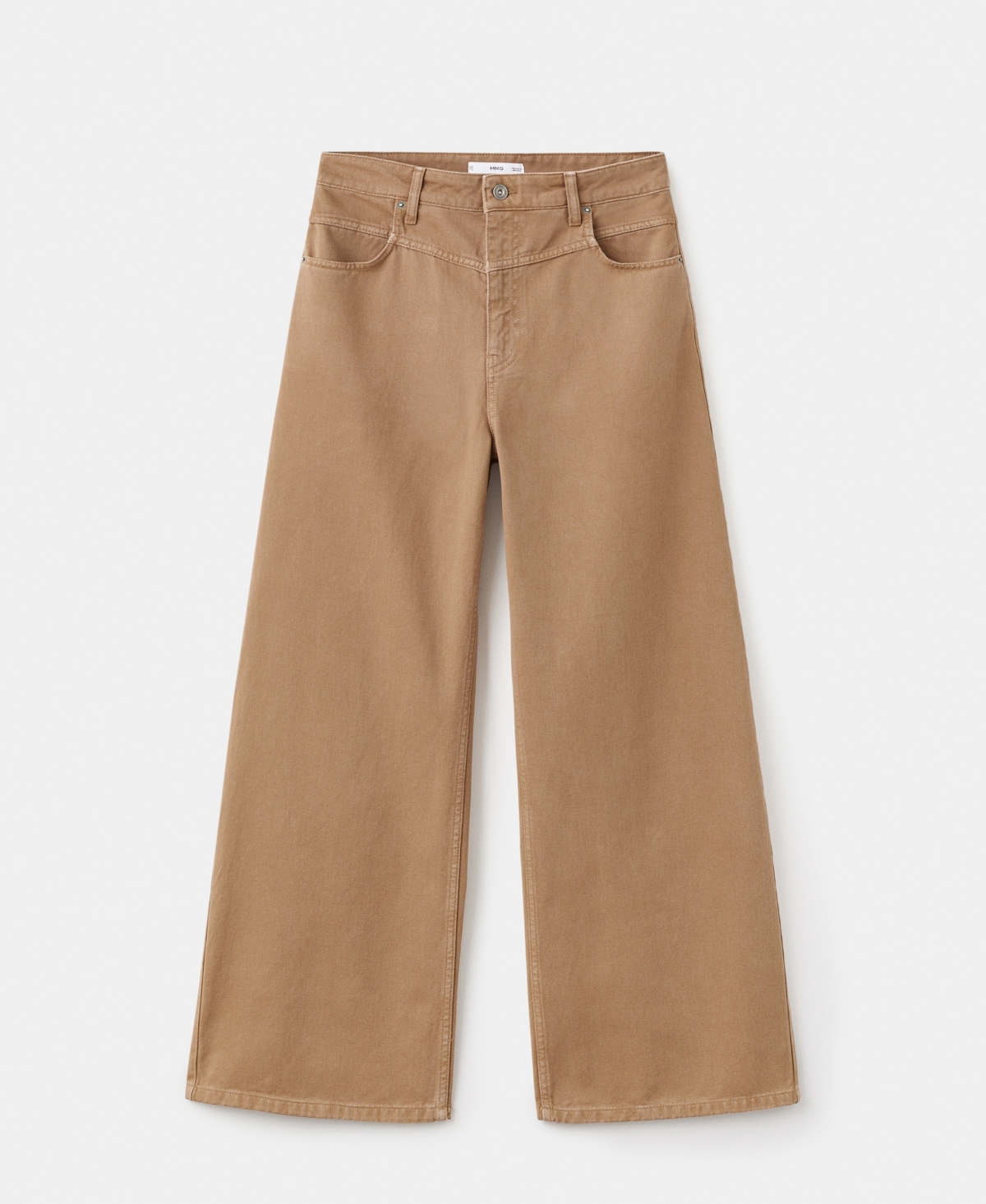 Mango Women's Wide-Leg Mid-Rise Loose-Fit Jeans