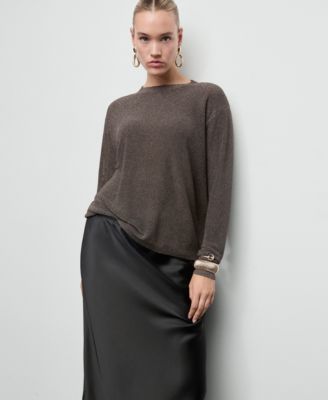 Women's Fine-Knit Lurex Sweater