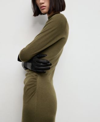 Women's Perkins-Neck Knitted Dress