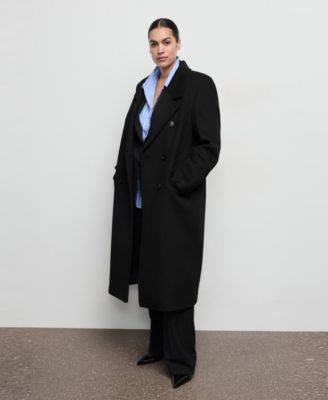 Women's Double-Breasted Wool Coat