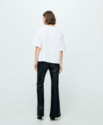 Women's Studded Faux-Leather Pants