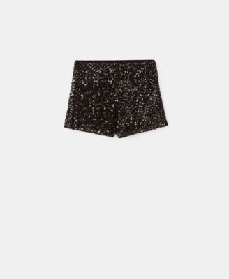 Women's Sequins Velvet Shorts
