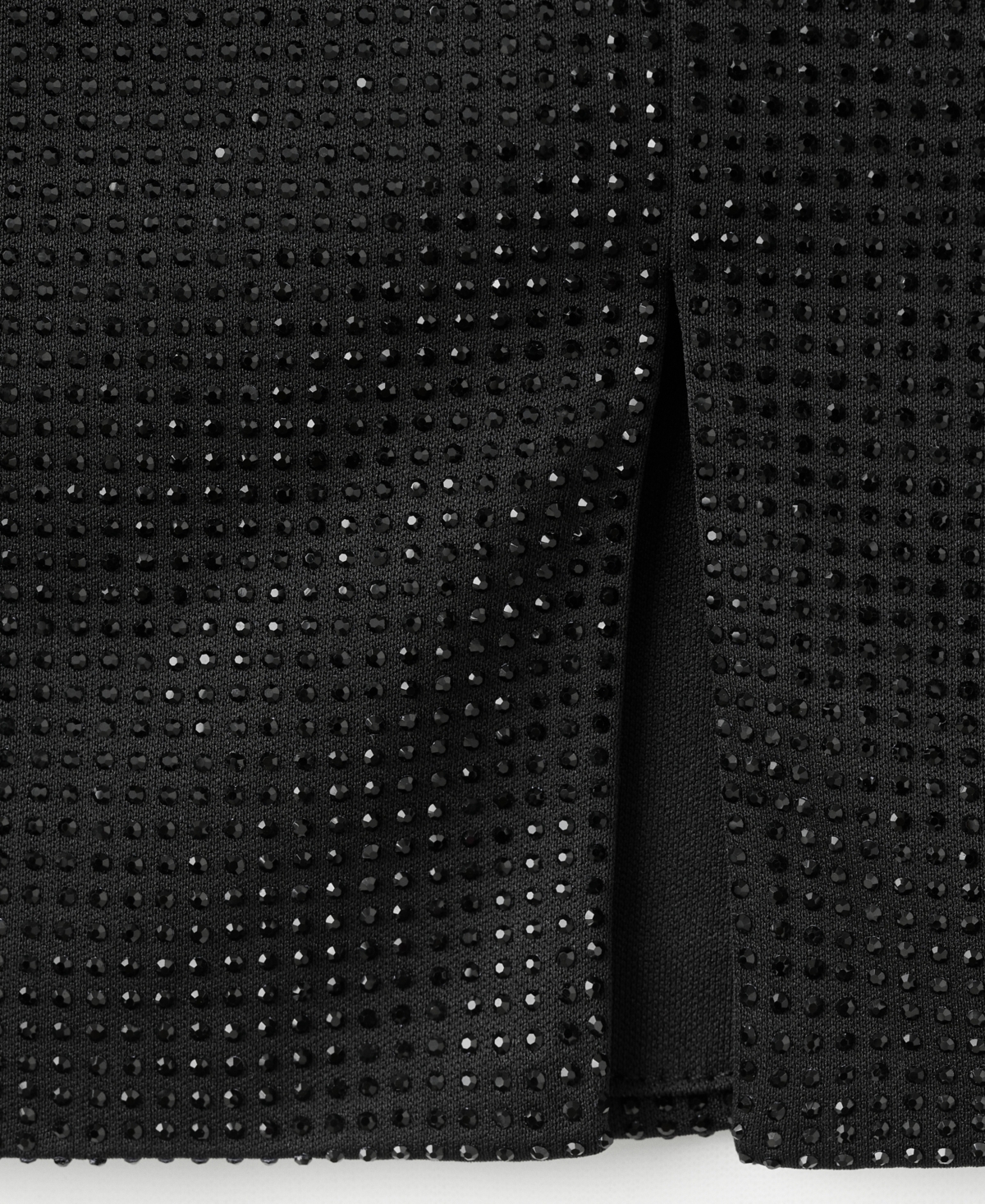 Mango Women's Slit Rhinestone Skirt