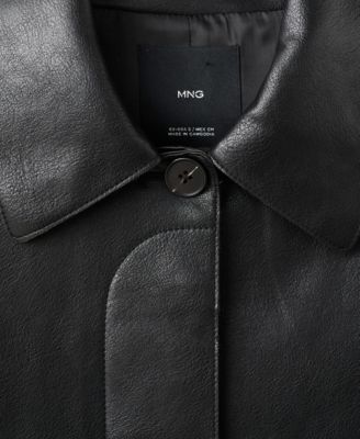 Women's Pockets Faux-Effect Jacket