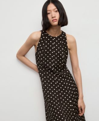 Women's A-Line Polka-Dot Dress