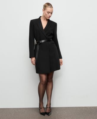 Women's Double-Breasted Blazer-Style Dress