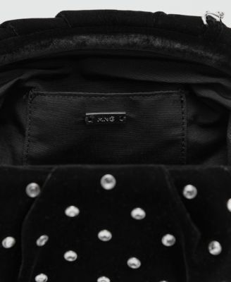 Women's Rhinestones Velvet Clutch