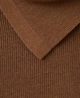 Women's Asymmetrical Neck And Buttons Sweater