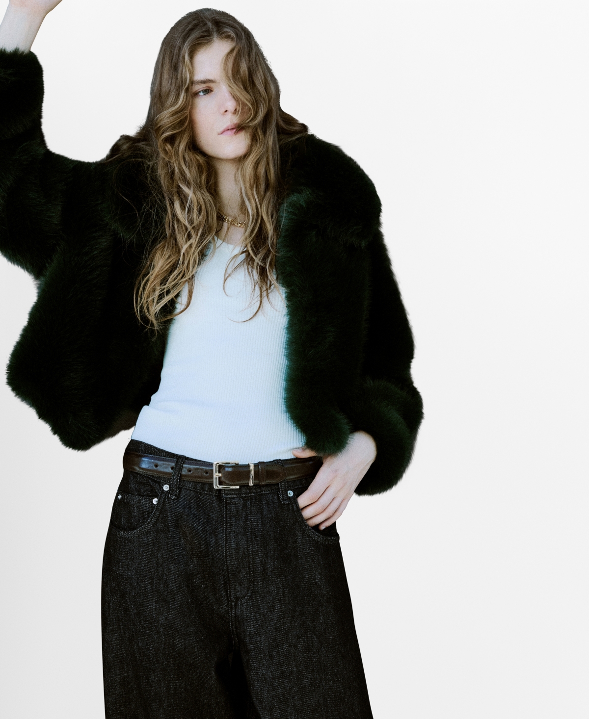 Mango Women's Low-Rise Barrel Jeans