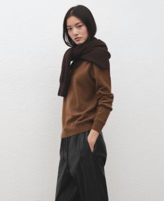 Women's Elastic Waist Faux-Leather Pants