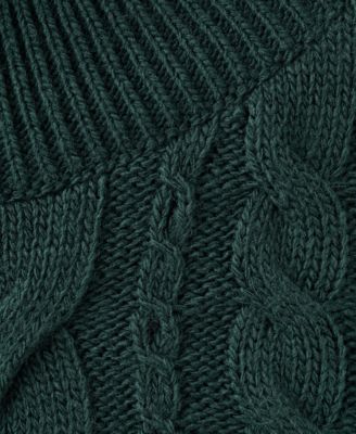 Women's Perkins Neck Braided Sweater