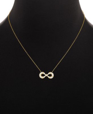 Cubic Zirconia Infinity Pendant Necklace, Macy's Exclusive
