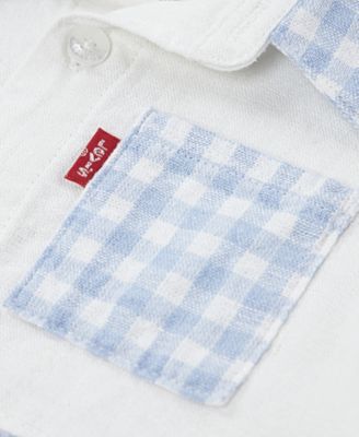 Baby Boys' Gingham Woven Shirt and Shorts, 2 -Piece Set