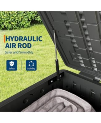 Outdoor 120-Gallon Waterproof Lockable Storage Box – Durable Deck Organizer for Packages, Patio Furniture & Garden Tools