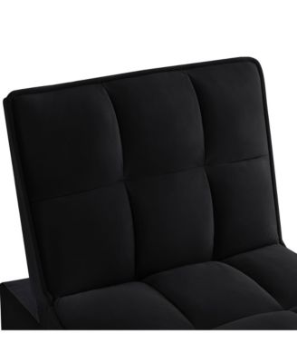 4-in-1 Convertible Sofa Bed with Storage Pockets Adjustable Backrest and Chaise Lounge