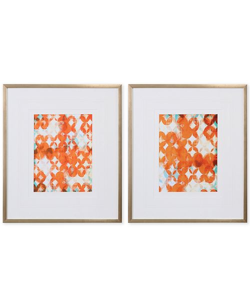 Uttermost 2Pc. Graphic Framed Wall Art & Reviews Wall Art Macy's