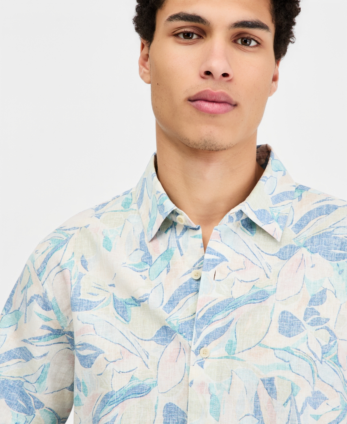 Sun + Stone Men's Harbor Printed Short-Sleeve Shirt, Macy's Exclusive