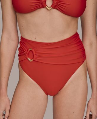 Donna Karan Women's High-Waist Bikini Bottoms
