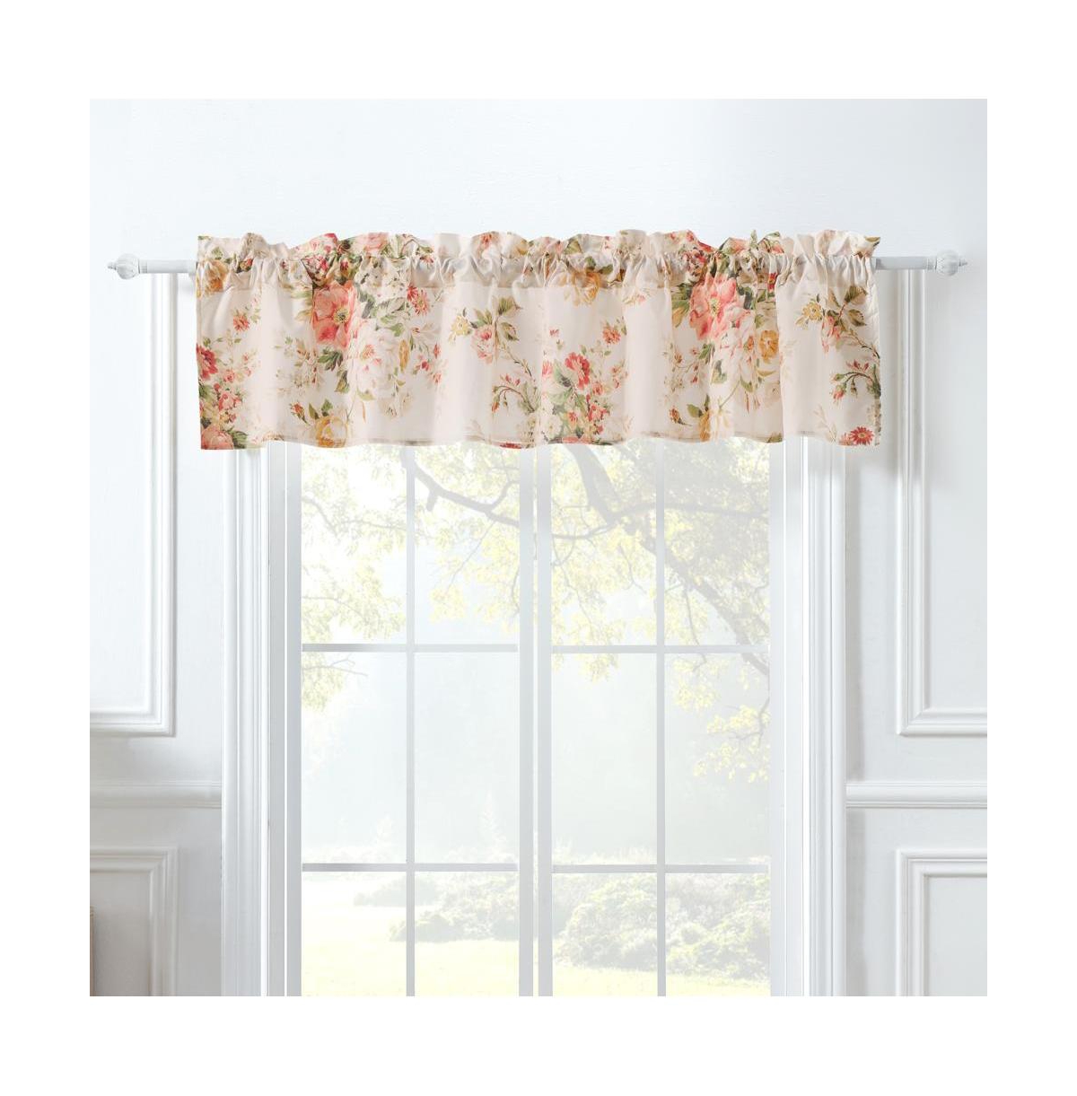 Greenland Home Fashions Grace Embrace Beauty Luxurious Modern Window Treatment Valance Each panel 84'x16" Buttercup