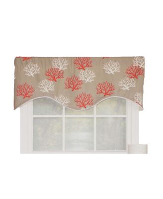 Sea Coral Cornice All Season 3" Rod Pocket Valance 50" x 17"