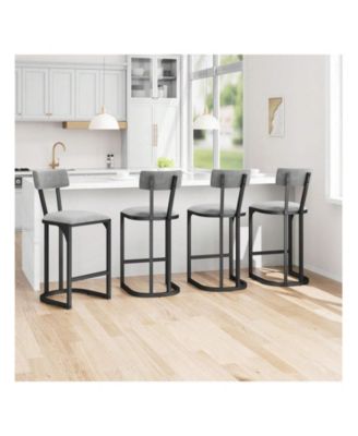 Home Bar Stools Set Of 2, Counter Height Bar Stools For Kitchen Counter, Island Chairs For Dining Table, Tall Barstools For Kitchen