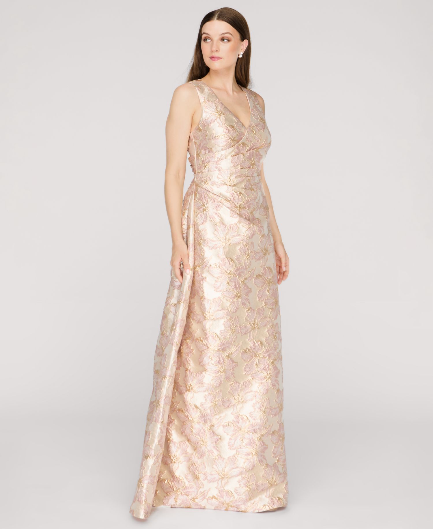 Women's Deborah Sleeveless Side Wrap Gown
