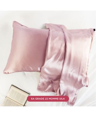 22 Momme 100% Mulberry Silk Pillowcase, Zipper, Machine Washable