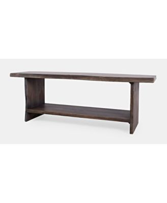 Cooper Modern Live Edge 52" Solid Wood Storage Bench