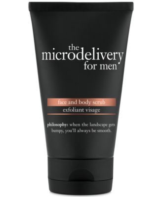 philosophy - for men face & body scrub, 5 oz