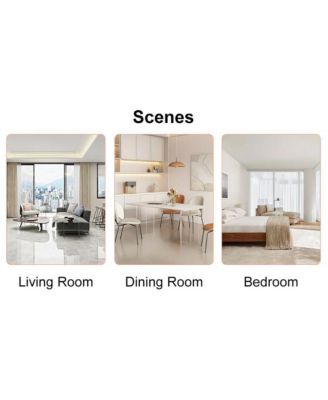 Streamdale 15.7" Black Marble MDF Coffee Table Luxurious Living Room Accent