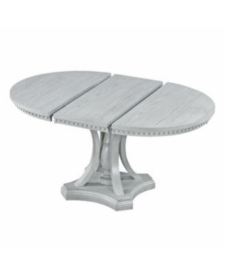  Retro 5-Piece Dining Set - Extendable Round Table & 4 Chairs (Black Oak)